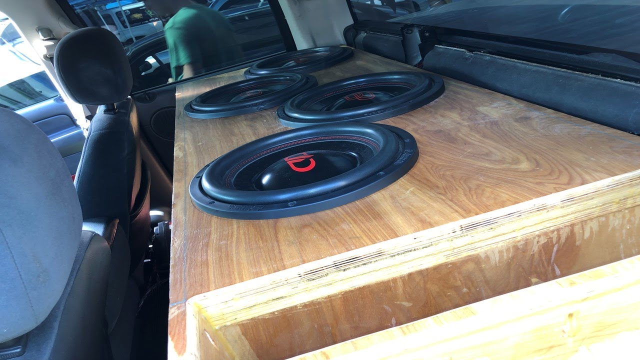 4 12S CUSTOM SUBWOOFER BOX BUILD