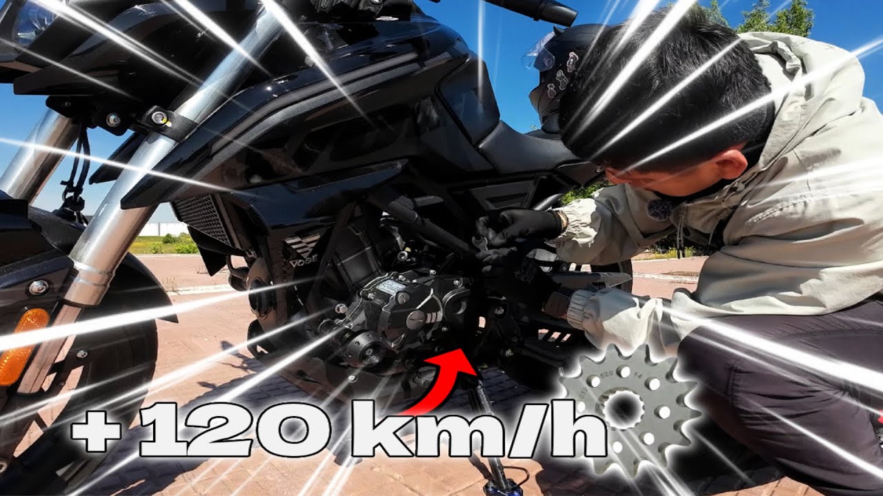 Cámbiale el PIÑON  a tu VOGE 125R AHORA MISMO!⚙️ (NO TE ARREPENTIRAS)