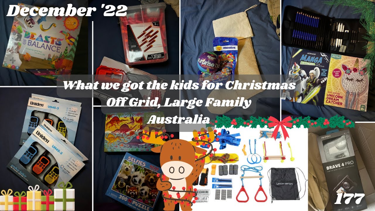 What we bought the kids for Christmas | Large Family, Homeschool 2022 | Off Grid Australia 177