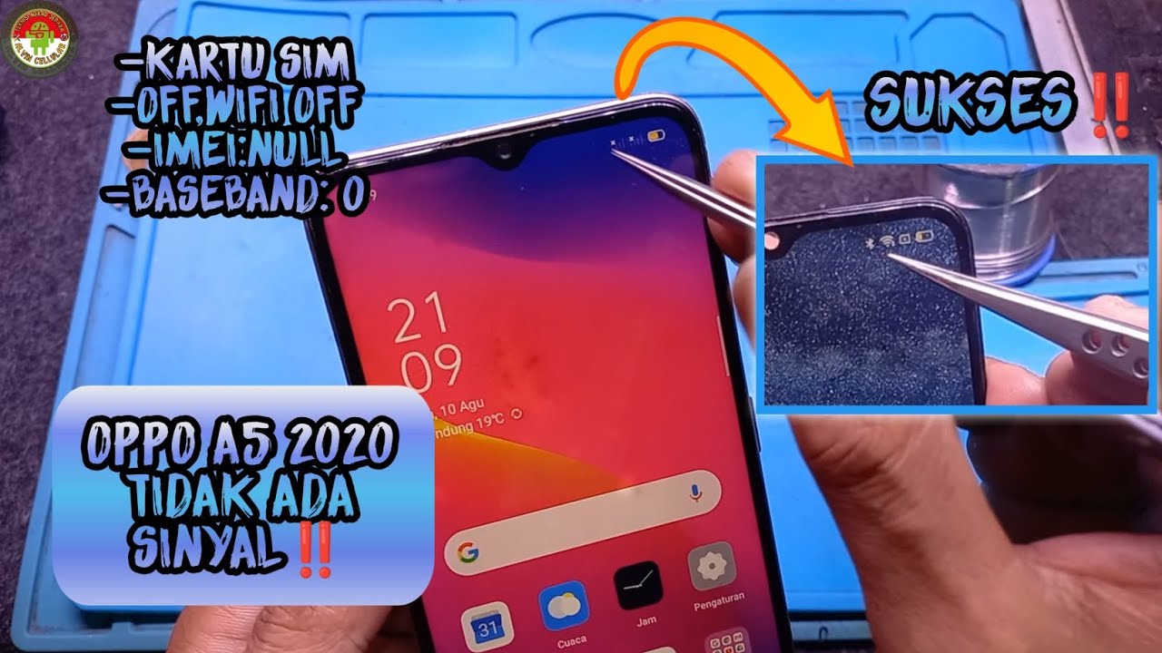 OPPO A5 2020,KARTU SIM OFF,WIFI OFF,MODE PESAWAT,IMEI 0 BASEBAND TIDAK DIKETAHUI.SOLUSI IC SDR660‼️