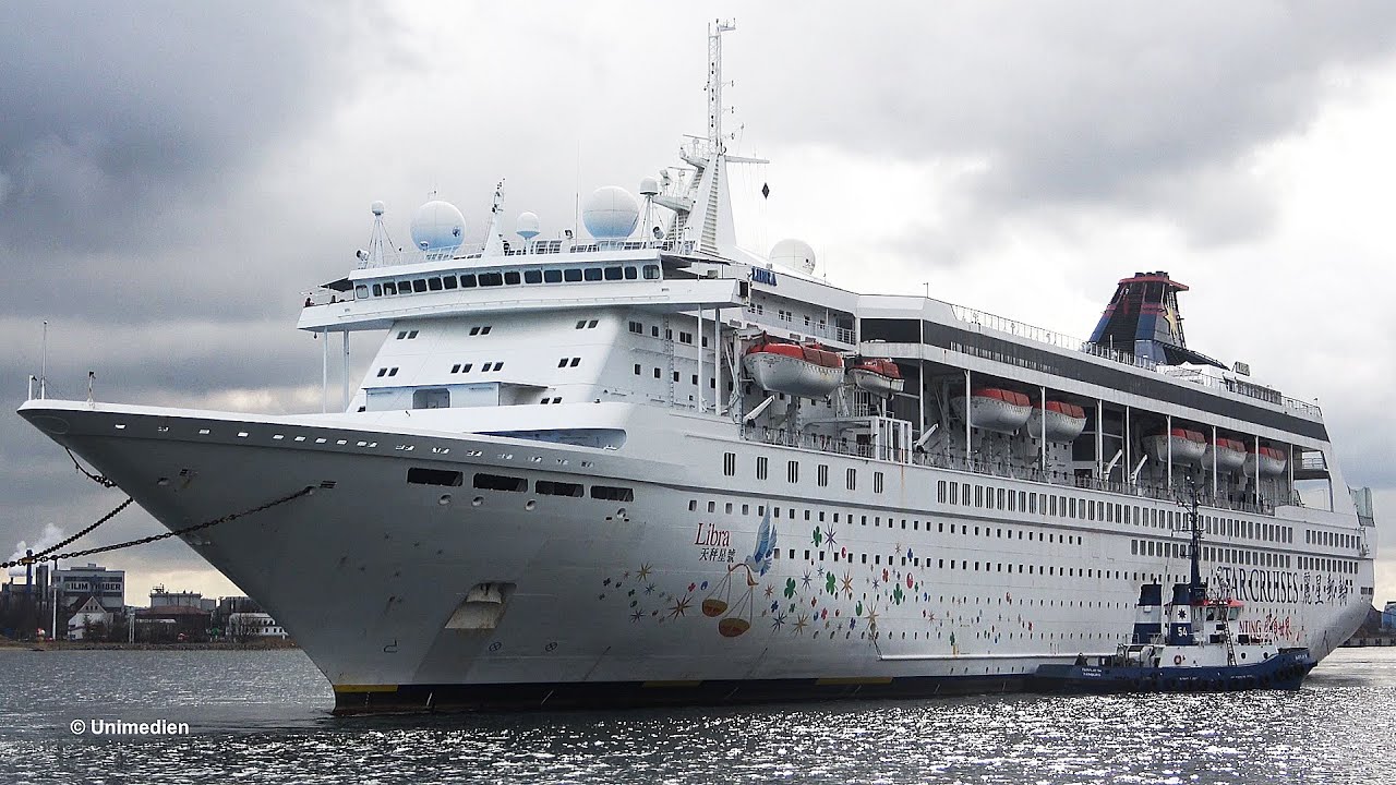 SUPERSTAR Libra 天秤星号 | Departure for scrap! Former STAR CRUISES ship left Wismar as Libra | 4K-Video