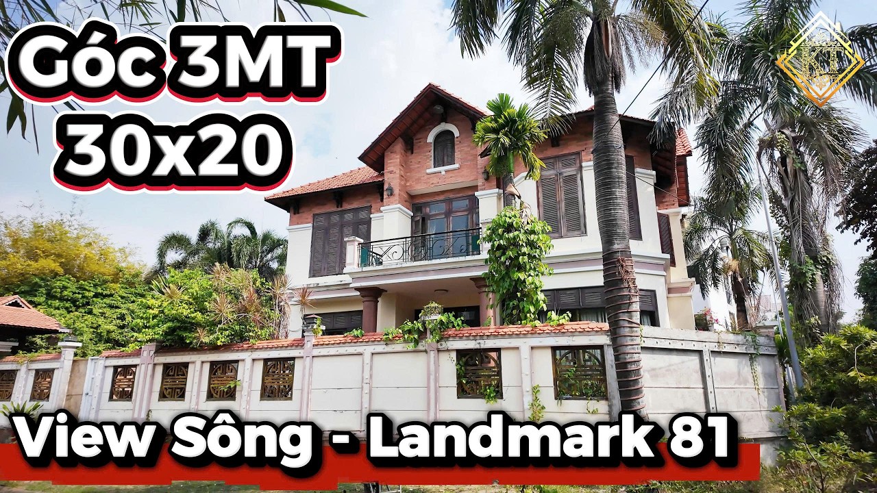 DUY NHẤT ! Biệt thự ~1000m2 view sông Sài Gòn đối diện Landmark 81- công viên, hồ bơi sân vườn