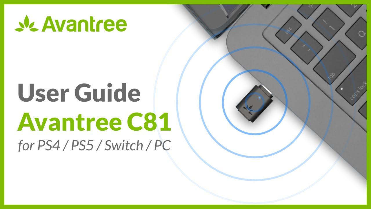 How to Use Avantree C81 - Type C Bluetooth Transmitter for PS5, Switch, PC and Cellphones