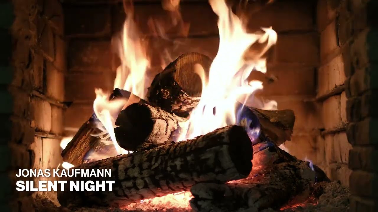 Jonas Kaufmann - Silent Night (Official Fireplace Video - Christmas Songs)