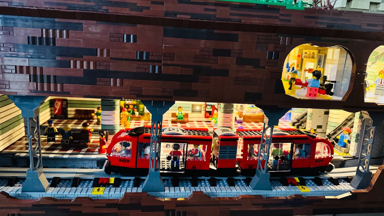 Brick City 156 - Bau einer Lego Monorail - Die ersten 5m Strecke unter der Stadt.