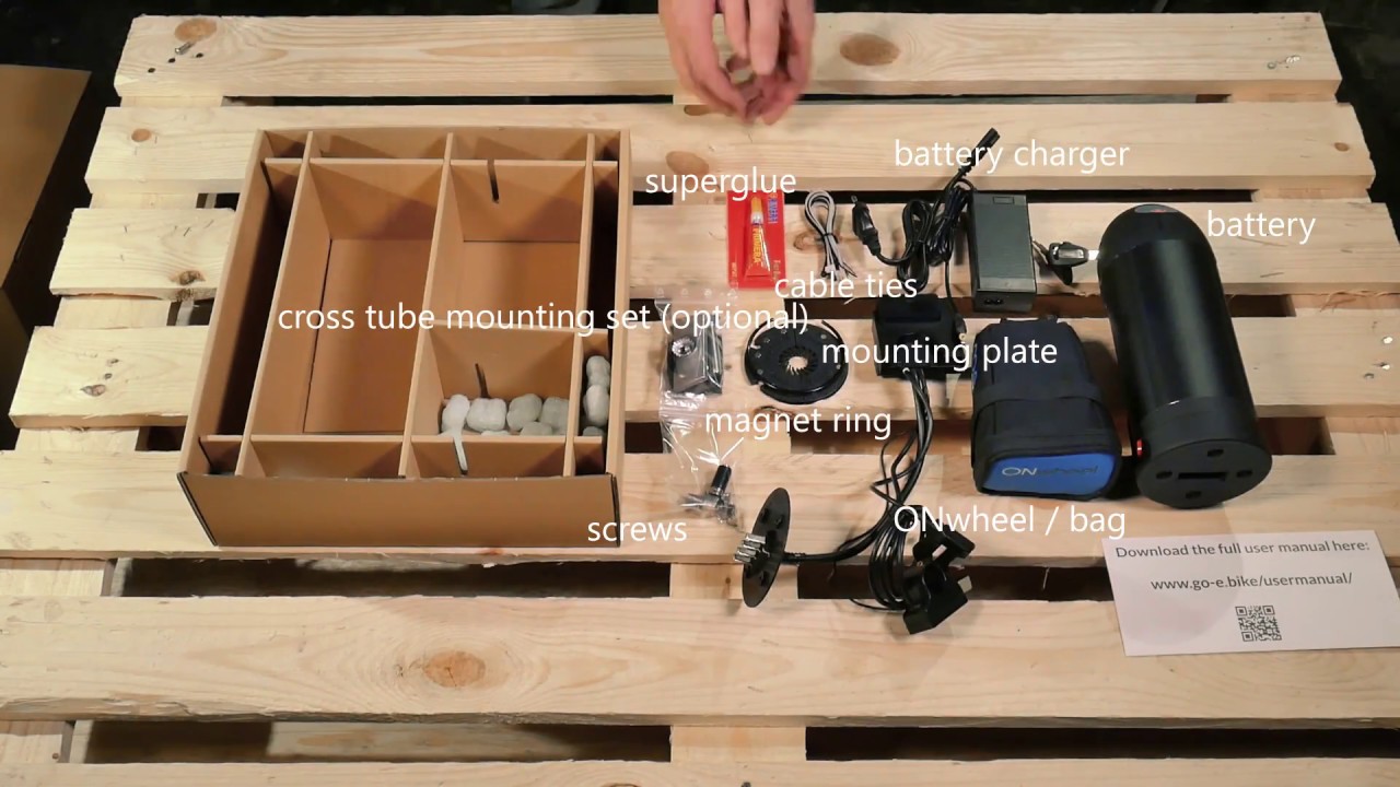 Mounting of the go-e ONwheel e-bike kit