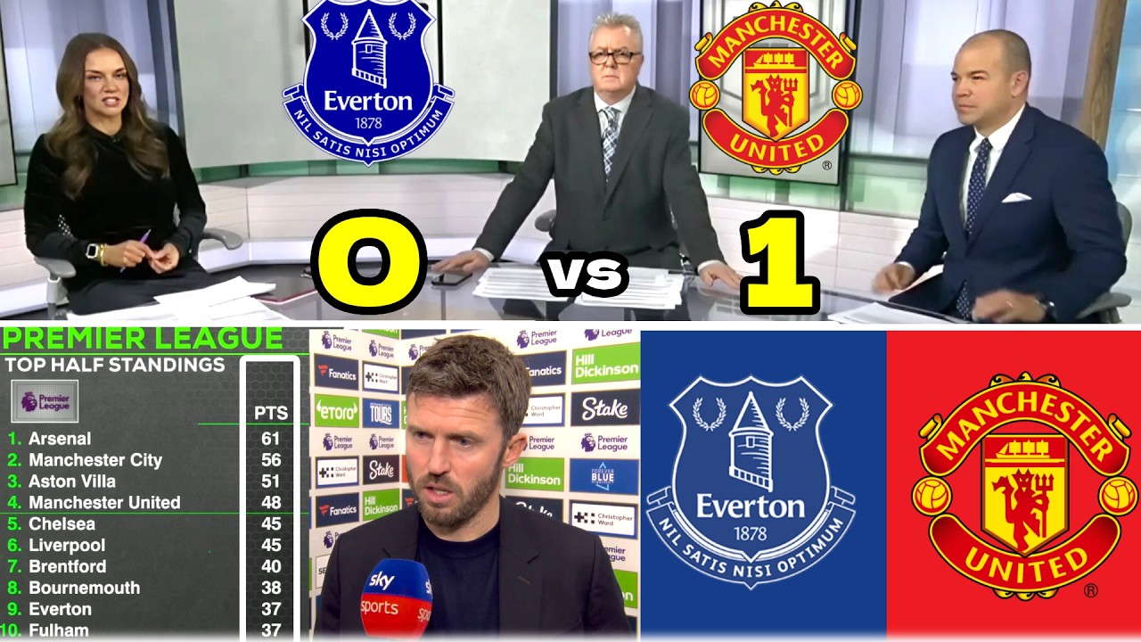 Everton vs Man United 0-1:🤯 Sesko silenced United! Was Carrick disappointed? Watch the full reaction