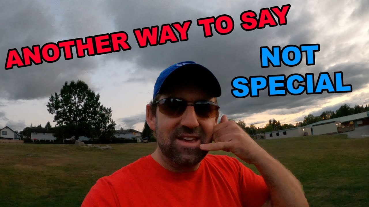 Another way to say "Nothing Special" in English