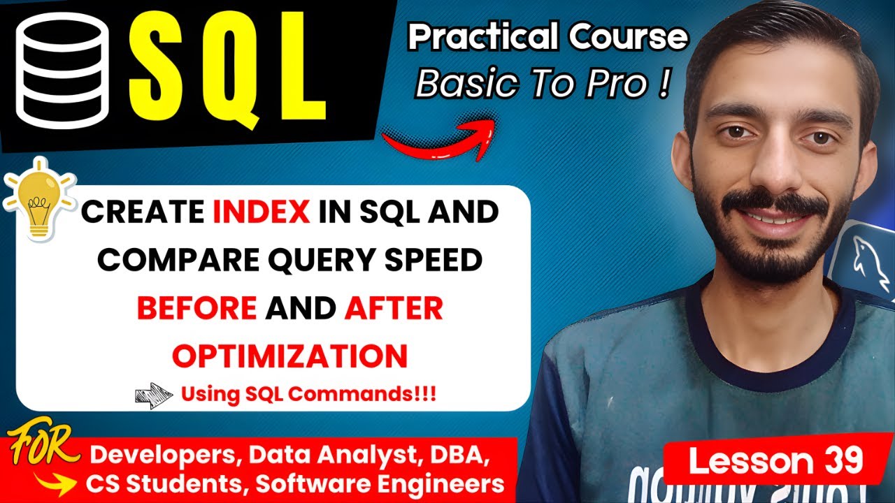 How to Create and Use Index in SQL | Query Optimization Full Tutorial in Urdu