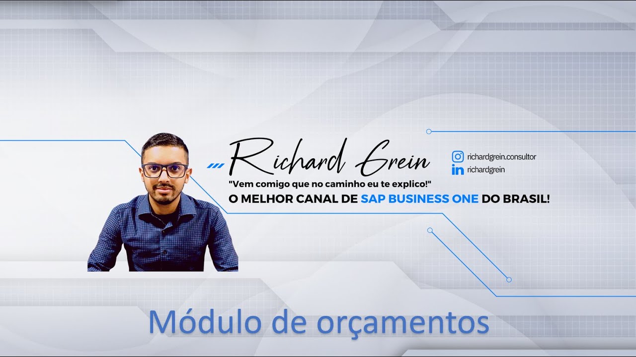 Módulo de orçamento - SAP Business One