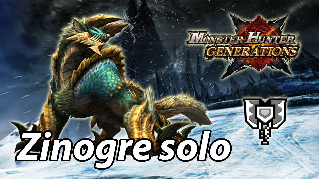 MHGen Highrank Zinogre solo (Striker Charge Blade) - 3'56