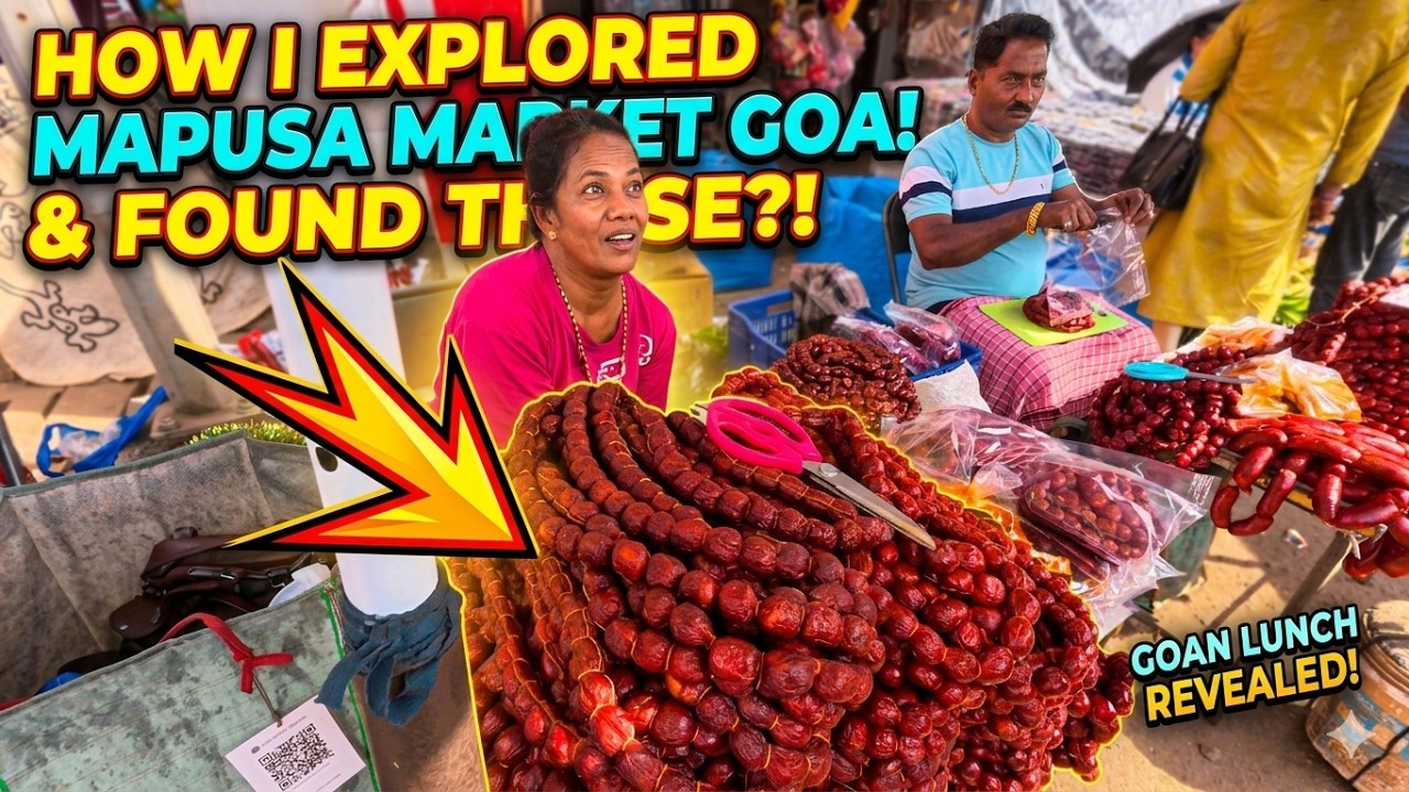How I Survived the CHAOS of Goa&rsquo;s Busiest Market! (Mapusa Friday Market) | GOA VLOG