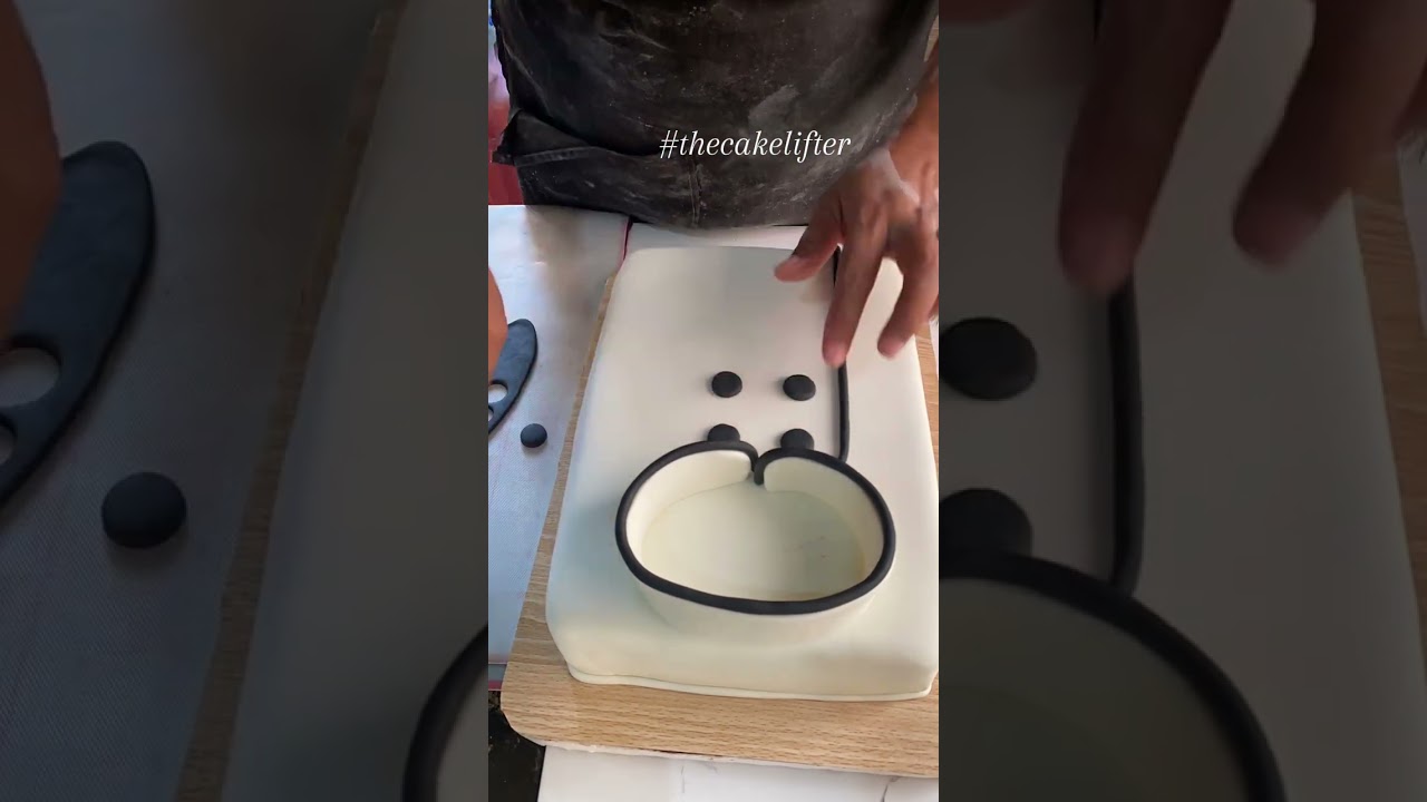 Making a chef jacket cake 