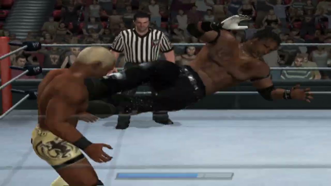 WWE Smackdown vs Raw 2011 — геймплей на PS2 — R-Truth против Шелтона Бенджамина