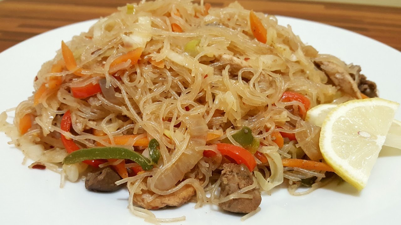 How to cook Filipino Pancit/ Rice noodles with vegetables