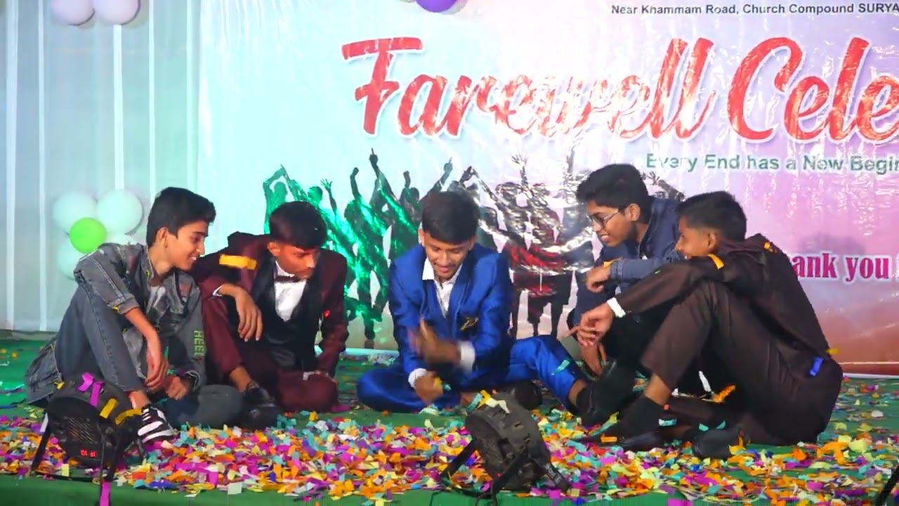 Farewell celebration in# nmhs# 10 th boys