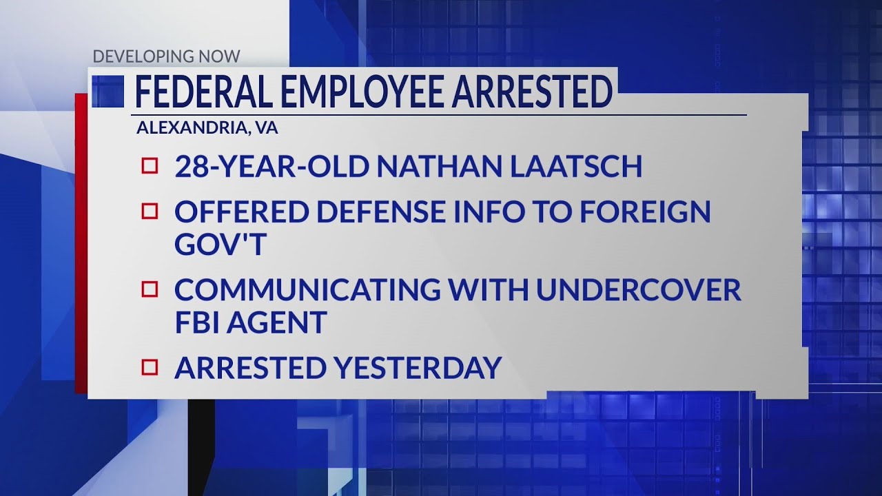 Virginia federal employee arrested for trying to give foreign government classified information