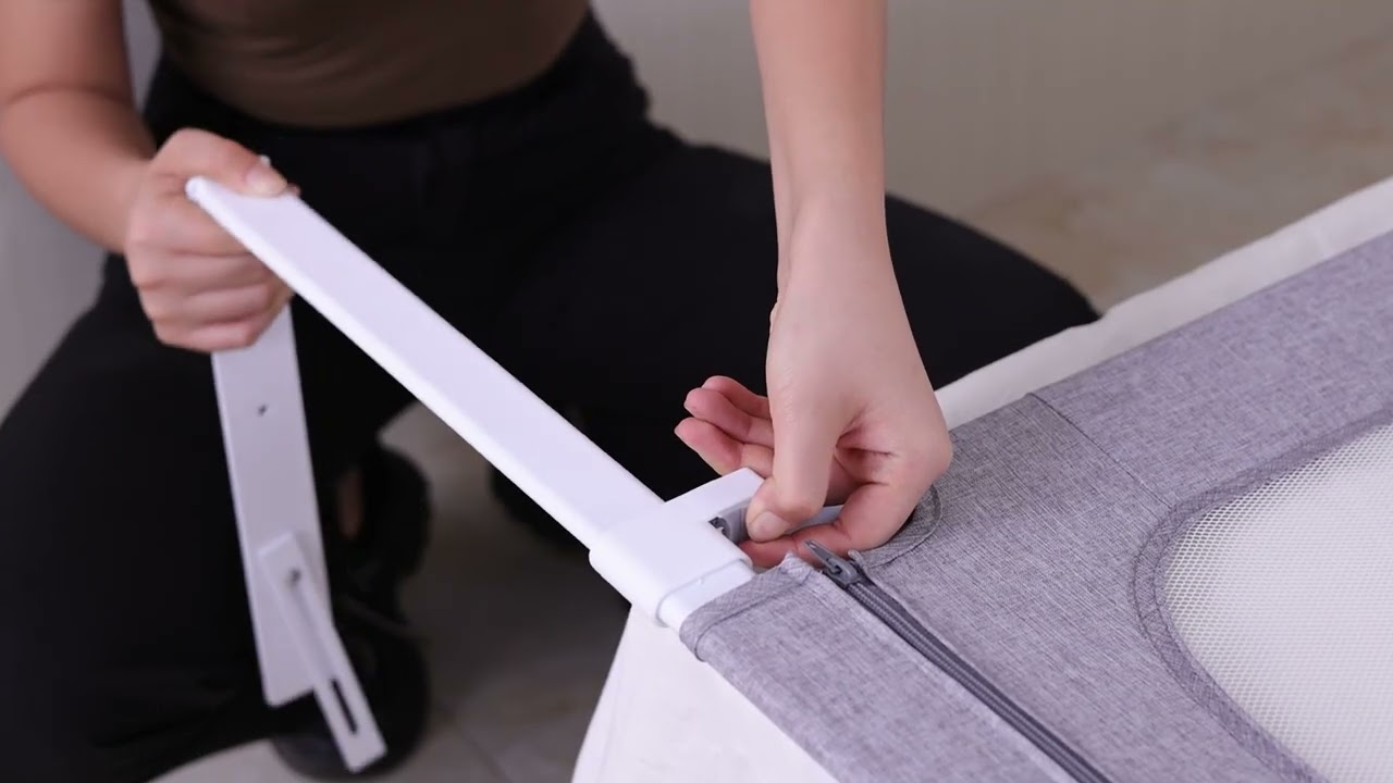How to install bed rail for toddlers （grey）？