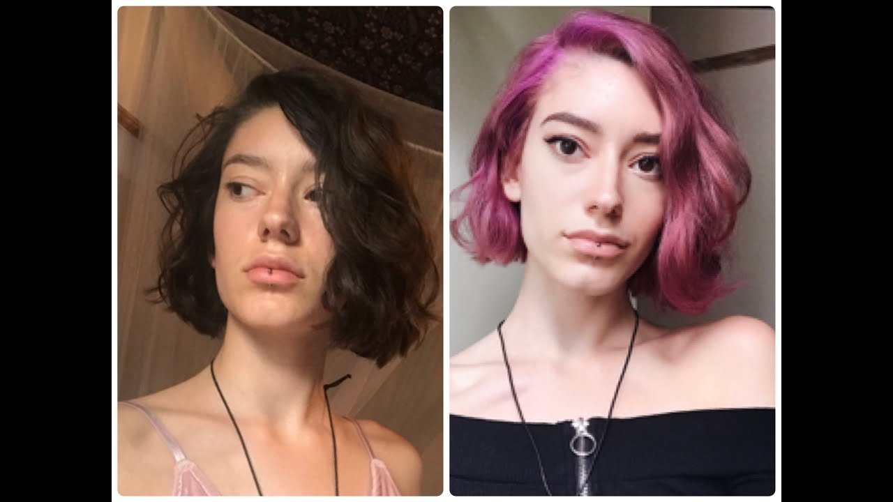 Dyeing My Hair From Dark Brown To Bright Purple