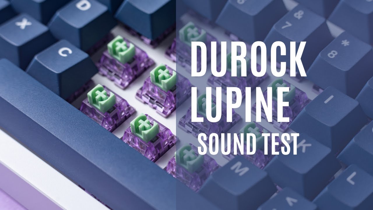 Stock Durock Lupine Switch Sound Test | Keebsforall