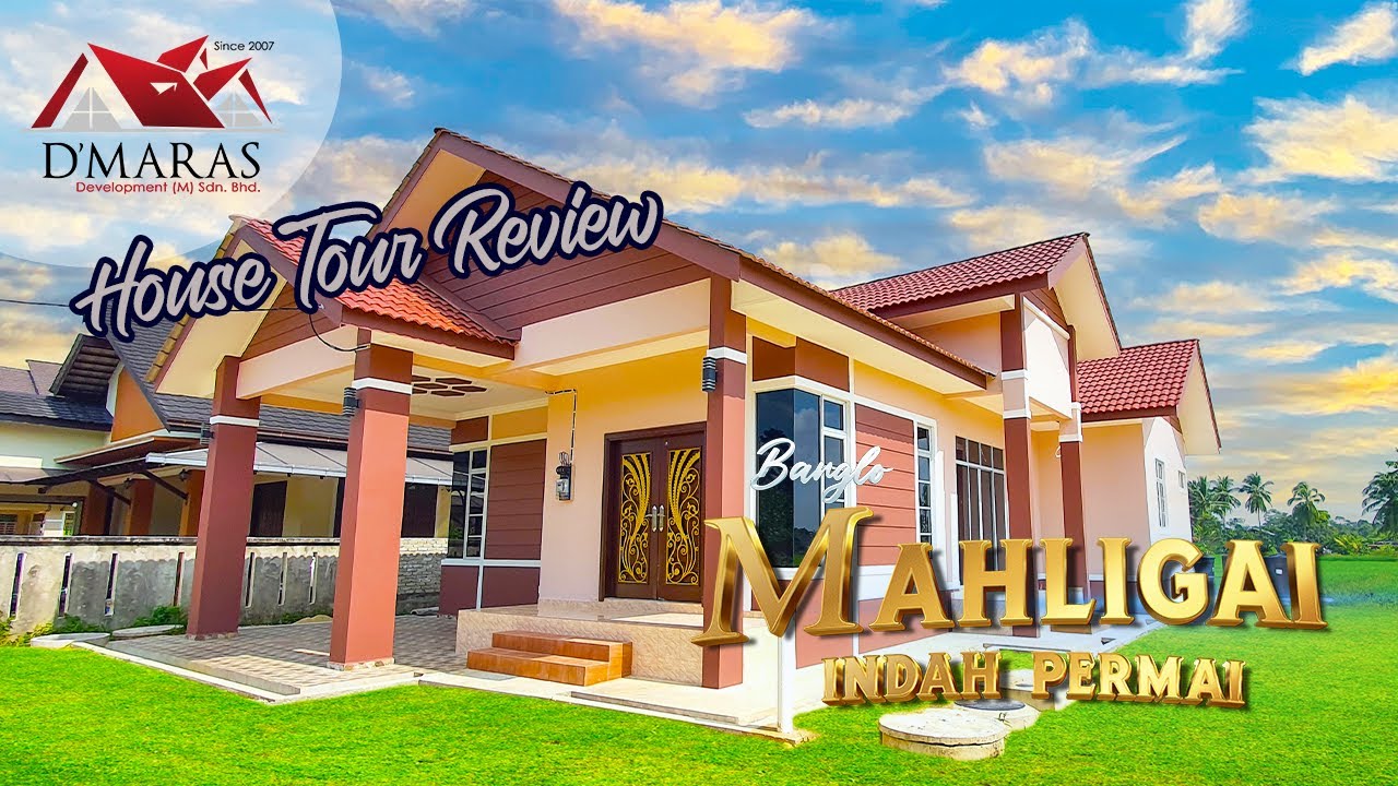 HOUSE TOUR BANGLO MAHLIGAI INDAH PERMAI | Banglo 4 Bilik 3 Tandas