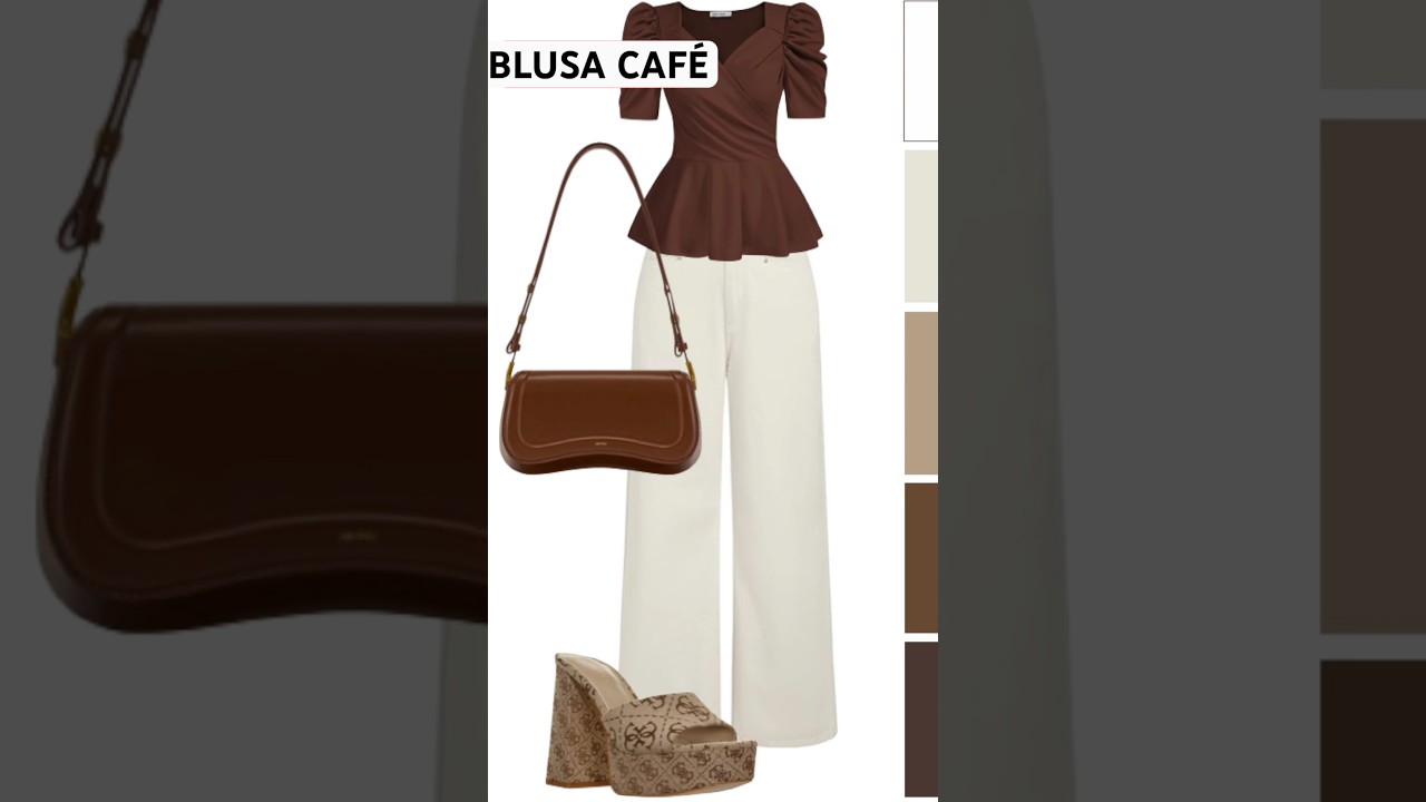 Cómo COMBINAR una blusa café? 