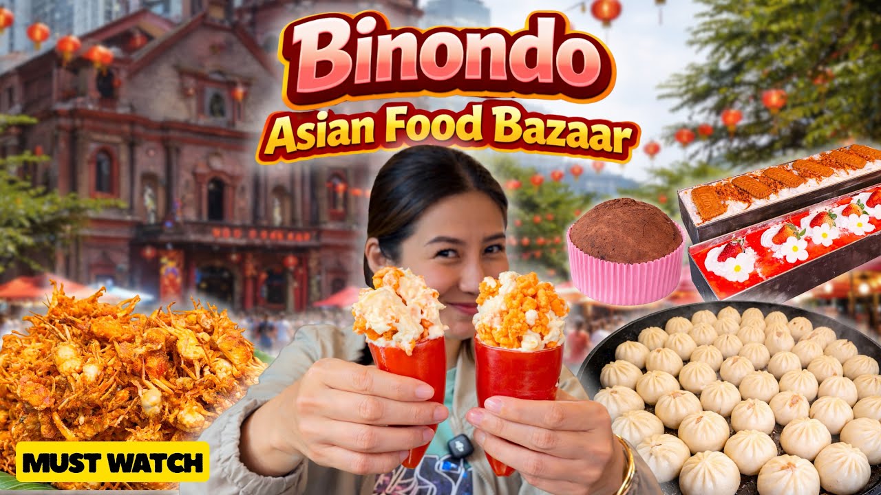 BINONDO Church Chinatown ASIAN Street Food Bazaar | A Chinese New Year SPECIAL