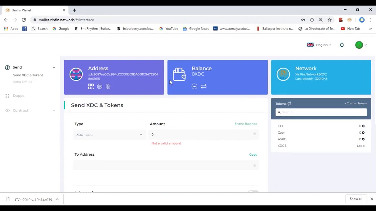 Quick Overview On How to use XinFin Web Wallet and Store Your XDC