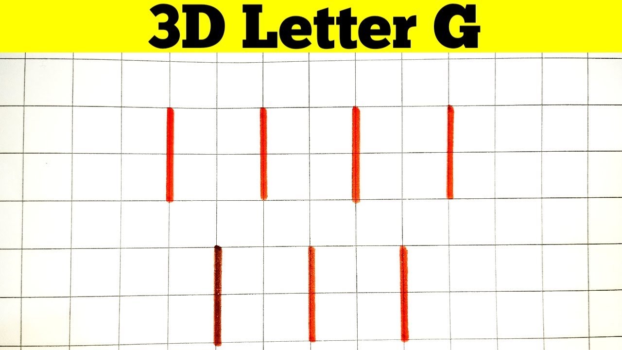 How To Draw 3D Letter G || Easy 3D Art