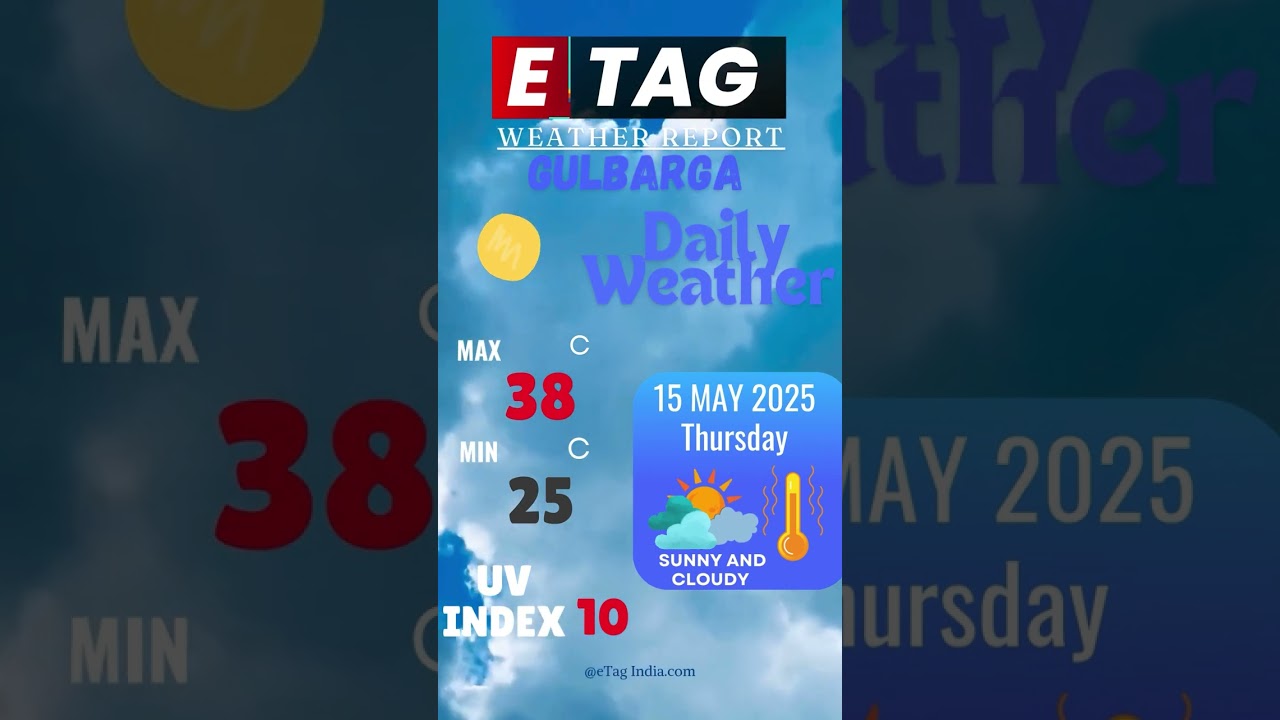 Gulbarga Weather Update 15 May 2025 #GulbargaWeatherUpdate #Kalaburagi #karnatakaweather  #mosam