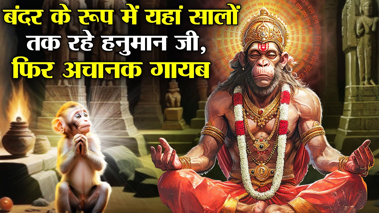 इस मंदिर में बंदर के रूप में सालों तक रहे हनुमान जी,फिर अचानक हो गए गायब