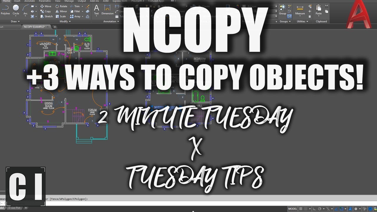 AutoCAD: NCopy & 3 ways to copy objects from Xrefs into your drawing - 2 Minute Tuesday