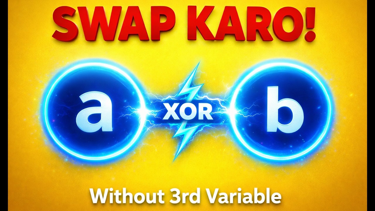 SWAP KARO! 😱 C Programming Magic Without 3rd Variable
