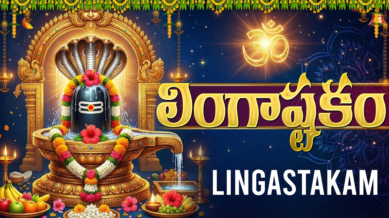 లింగాష్టకం | Lingashtakam Telugu With Lyrics | Monday Lord Shiva Bhakti Songs in Telugu