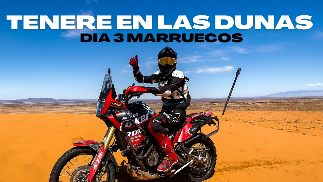 ¡TENERE 700 PRIMERA VEZ EN LAS DUNAS! 🏜️ - DIA 3 MARRUECOS EN MOTO