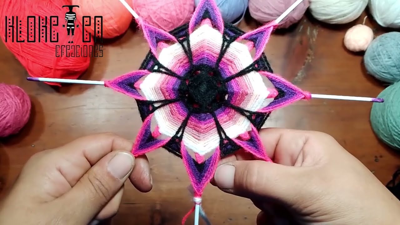 🌸ЦВЕТОК МАНДАЛА 🌸, супер ПРОСТО, шаг за шагом! руководство
