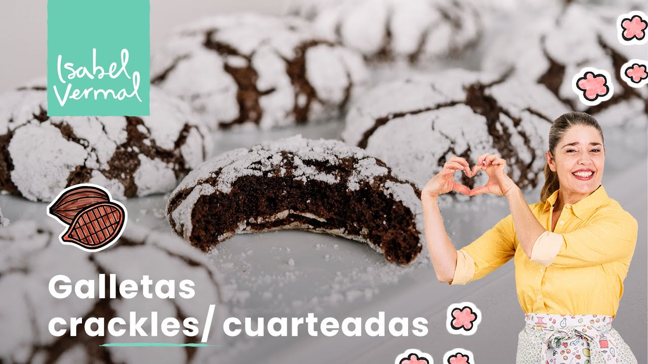 Galletas Crackles, Crinkle cookies, Earthquakes o Cuarteadas