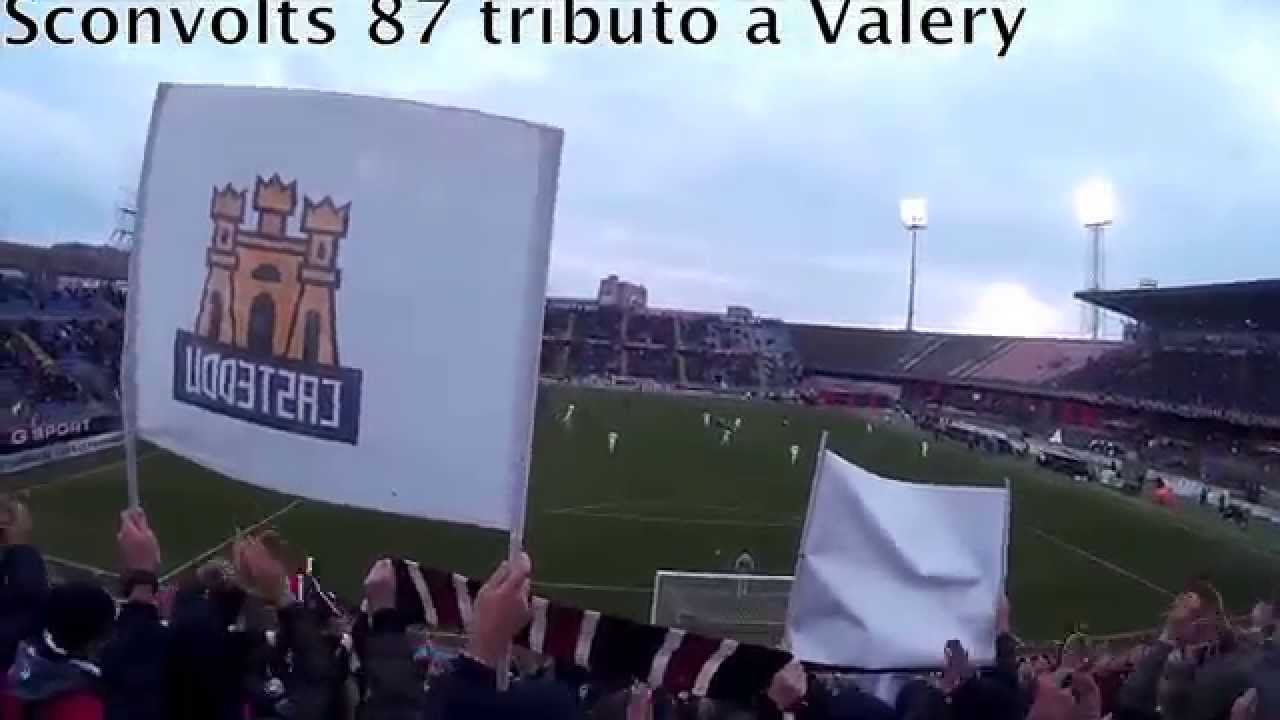Tributo a Valery - Sconvolts 87 - Cagliari Roma 08-02-2015 Curva nord
