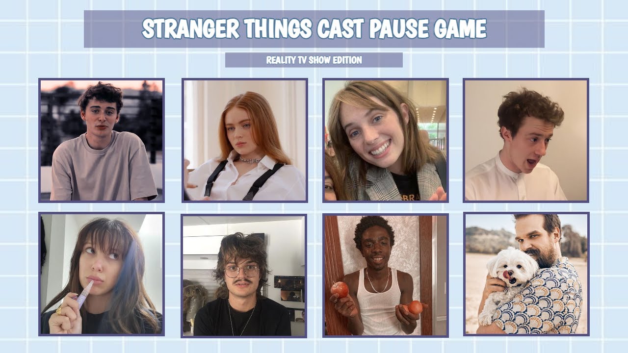 you're on a reality tv show (stranger things cast) pause game