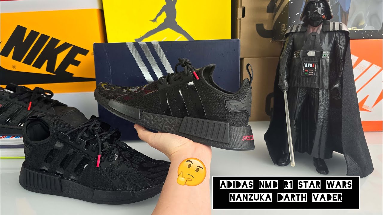 adidas NMD R1 Star Wars Nanzuka Darth Vader  - On Feet and Check - Hmmm  60%