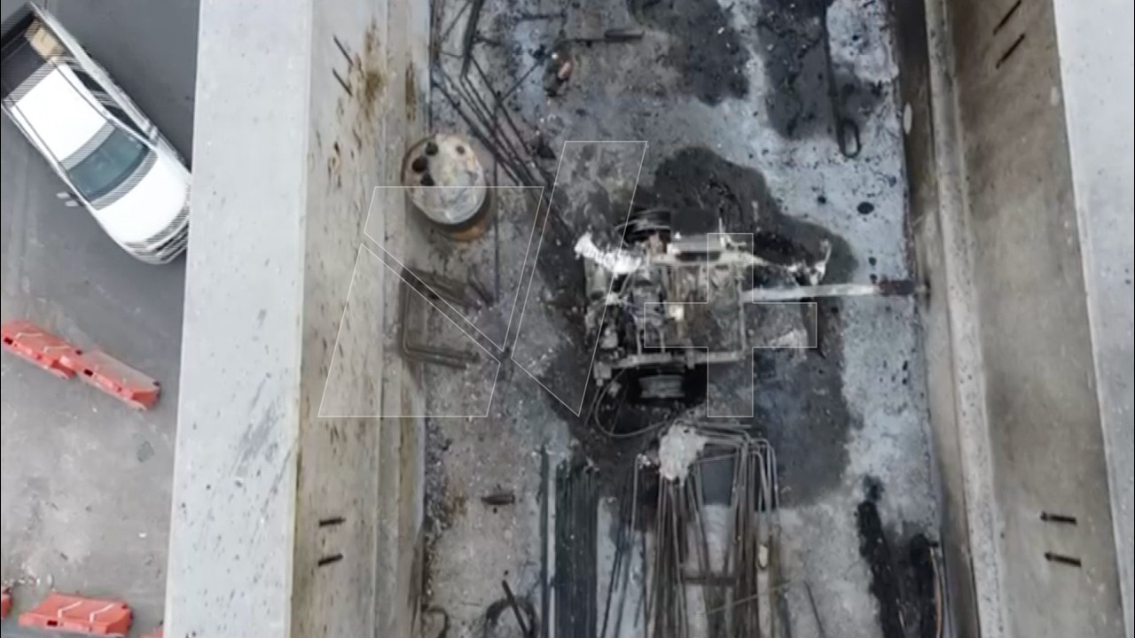 Así Amanecen las Obras de la Línea 6 del Metro de Monterrey tras Incendio en Nuevo León