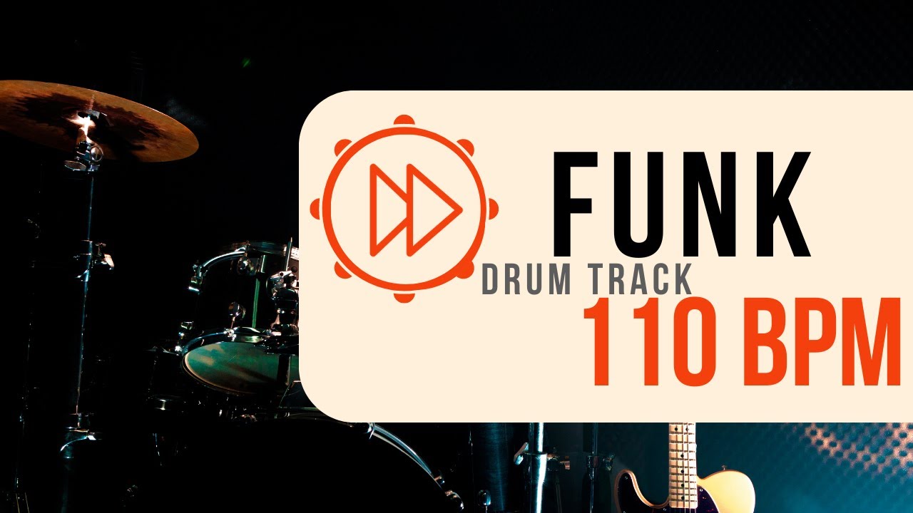 110 BPM | Funk Rock Drum Beat | Backing Track (#39)