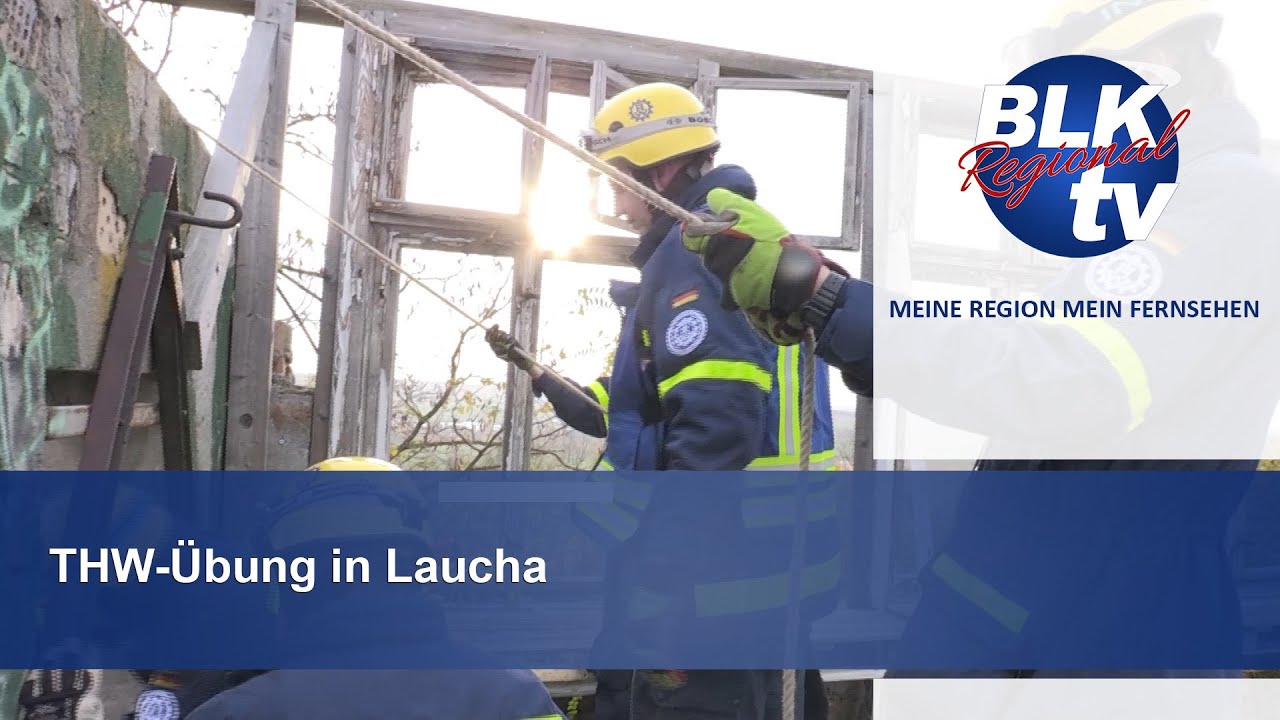 THW-Übung in Laucha