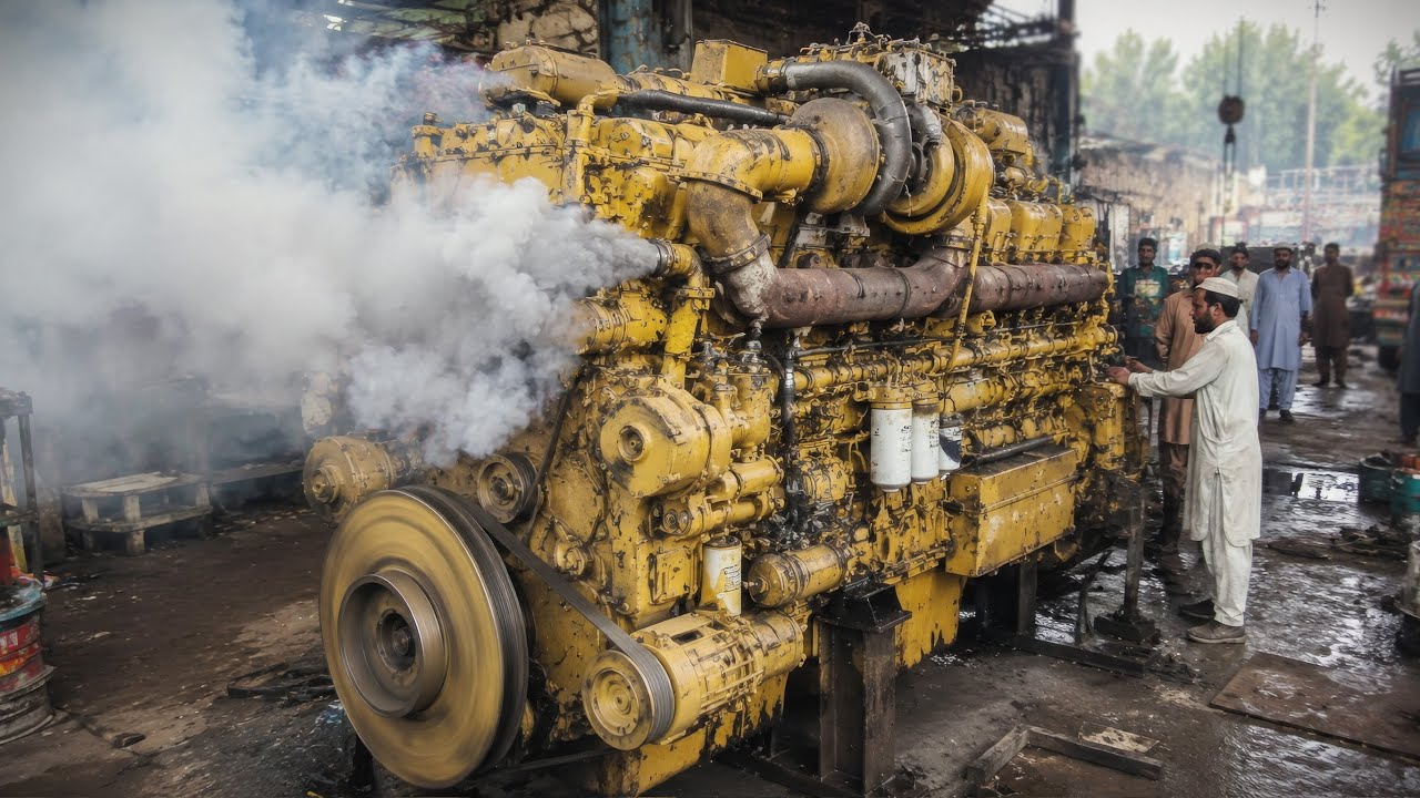 Pakistani Komatsu Dozer Engine Seized Due to Heavy Work | Full Overhaul Process in Pakistani Style 