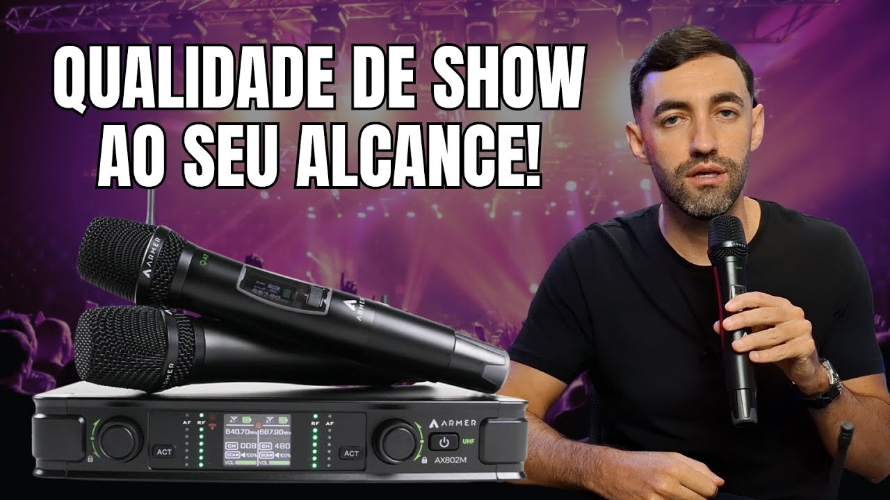 🎤 Armer AX802M – O Sistema de Microfones Sem Fio Profissional que Surpreende!
