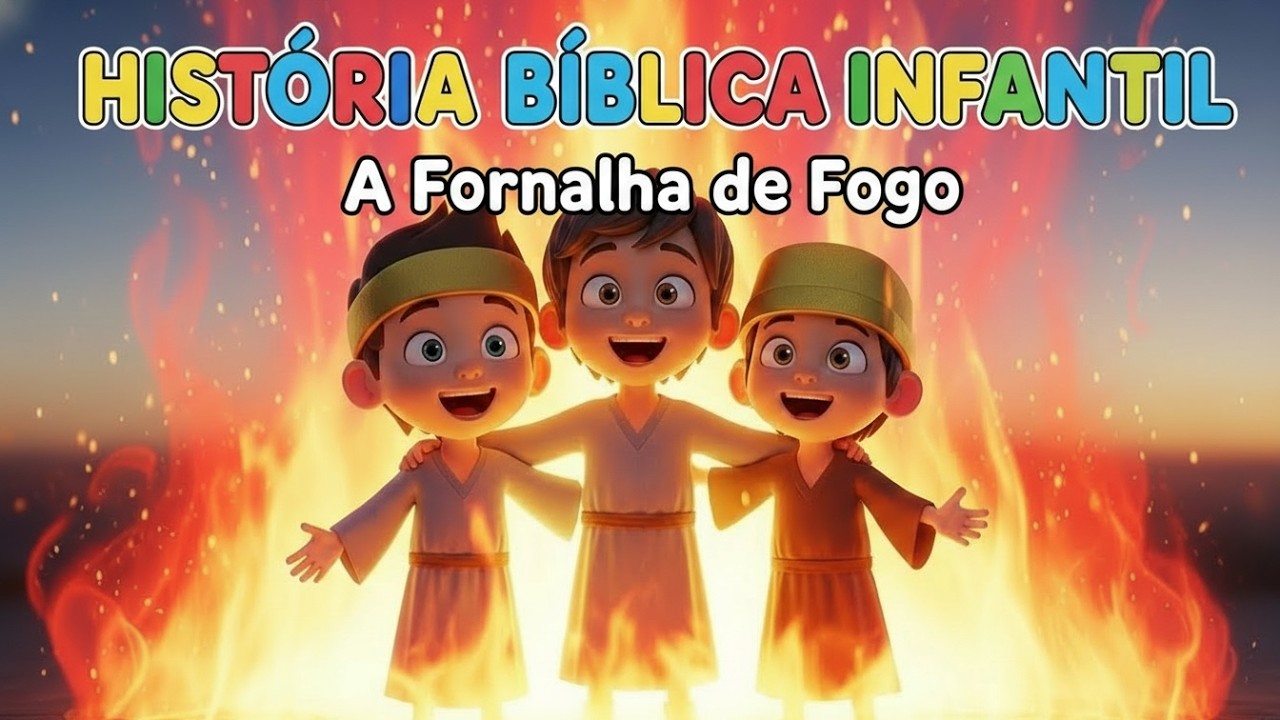 Sadraque, Mesaque, Abede Nego   A Fornalha de Fogo   Historia Bíblica Infantil   História da Bíblia