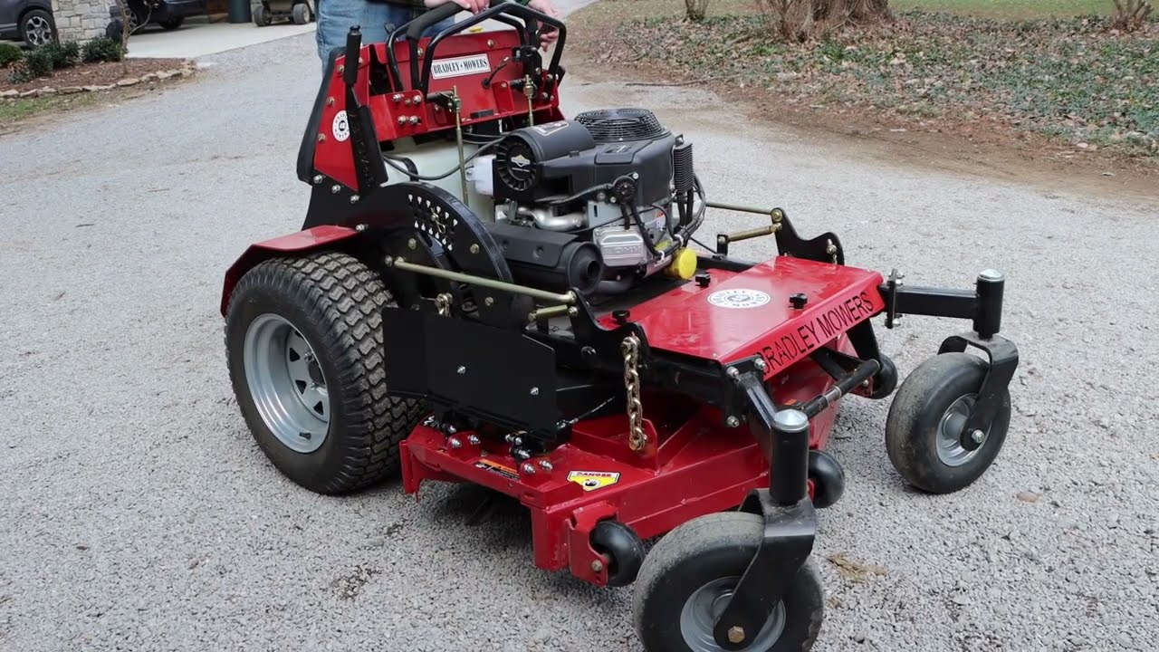 GrassFlap® Installation on Bradley Stand-on Mower