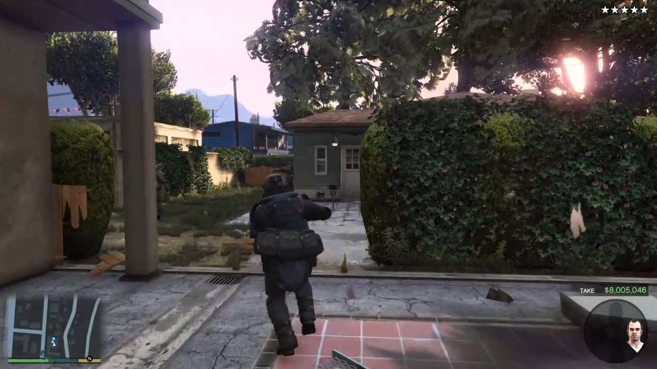 GTA V - Paleto Heist with GTA IV Easter Egg