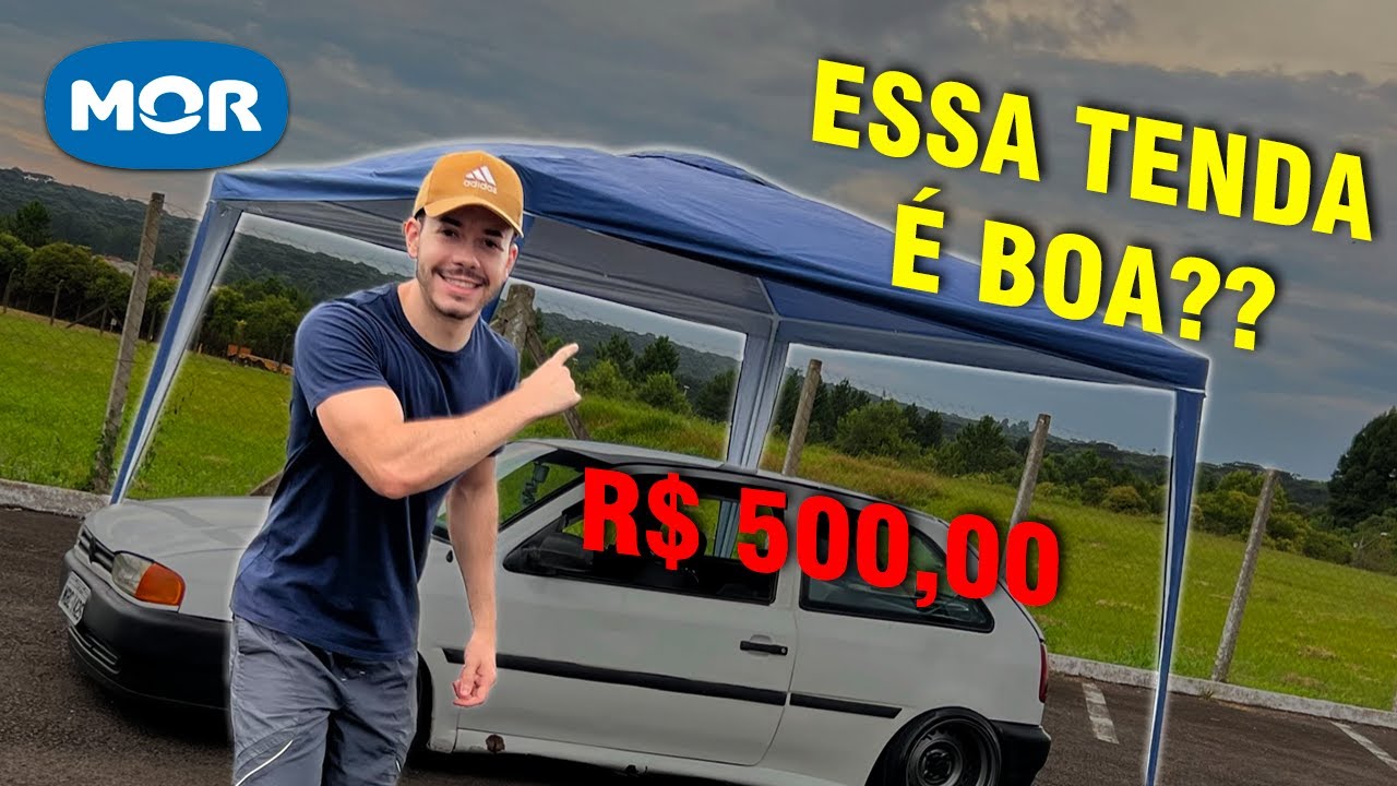 COMPREI UMA TENDA MOR GAZEBO!! *review*