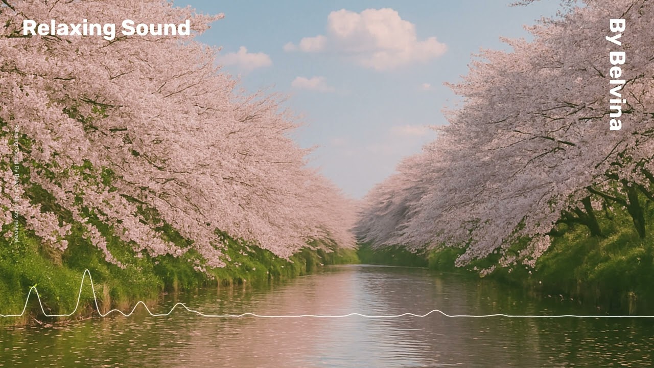 Pink Sakura Dreams 🌸🎵 | Calm River & Soothing Nature Sounds 🌊🌿